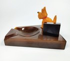 Rare Vintage 1930s Amber Bakelite Art Deco Scottie Dog Ashtray