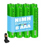 8x Rechargeable Batteries Aaa Ni-mh 1 2v 400mah For Panasonic Cordless Phones
