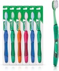 Deep Clean Technique Soft Toothbrush  Compact Head  1 Count 6 Pack