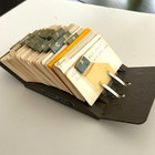 Vintage Rolodex V File Jr  A-z Cards Black Metal Base V524-j Zephyr American