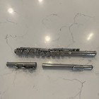 Concert Flute Closed Hole Boehm System Key Of C Silver High Polish W  Case