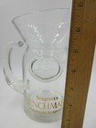Seagram s Benchmark Premium Bourbon Glass Pitcher Raised Emblem Gold Letters