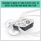 180 Kg Poly Rope Hoist Pulley Wheel Block And Tackle Wild Game Deer Hanger New