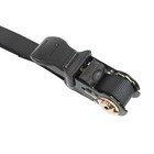 1 x 7 5  Pair Retractable Cargo Lashing Strap Tie Down Straps W  S-hooks Black