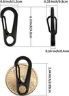 10 20 30x Outdoor Camping Hook Aluminum Mini Spring Carabiner Clip Keychain Snap