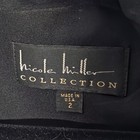 Vintage Nicole Miller Cocktail Dress In Crinkle Metallic Size 2