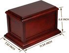 Cherry Solid Wooden Urns For Adult Male  Cremation Urns Eco-friendly Wooden Cask
