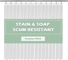 Clear Shower Curtain Liner 5g Heavy Duty Peva Waterproof With 72  x72