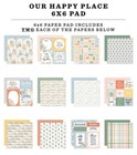 New  Echo Park Paper Our Happy Place 6x6 Scrapbook Paper Cardstock Pad