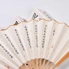 Folding Hand Painting Rice Paper And Bamboo Fan Vintage Craft Male Chinese Style