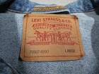 Vintage Levis Jacket Mens Large Blue Denim Button Up Type Iii Trucker Work 90s