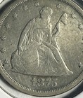 1875-s Seated Liberty Twenty Cent Piece - 90  Silver -  5-18 zixir 