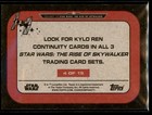 2019 Topps Star Wars Journey To Rise Of Skywalker Kylo Ren Continuity  4