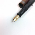 Vintage Brown Lined Eversharp Skyline Fountain Pen 14k Gold Nib Not Writing
