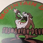 Vintage Mountain Dew Sign - Ice Cold Gas Service Pump Soda Bottle Porcelain Sign