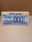  Nevada Fire Truck Sample License Plate 000