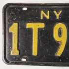 1936 New York License Plate     free         Vintage Antique Ny Tag 1t91 26