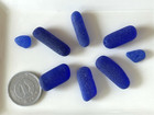 Cobalt Blue Genuine Sea Glass Surf-tumbled From Japan Stick-shaped