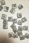 Craftbuddyus 100 X 12mm Silver Square Pyramid Studs Goth Leather Craft Denim