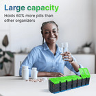 Extra Large Weekly Pill Organizer 2 Times A Day   Xl Pill Case Am Pm   Big Pill