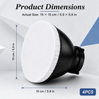 7 Inch Light Diffuser Covers White Pack Of 4 Studio Strobe Flash Photo