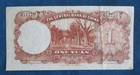 1936 Central Bank Of China Circulated 1 Yuan Banknote