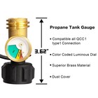 Propane Tank Gauge Level Indicator Leak Detector For 5-40 Lb Multi-color