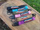 Forest Green Jeep Retro Style Wristlet Keychain Lanyard