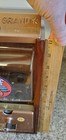 Vintage 25 Cent Victor Baby Grand Vending Gumball Machine  Oak Casing  Antique 