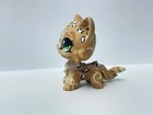 Lps Custom Fluffed Shorthair Cat Hand Painted Ooak Multi Pattern With Green Eyes