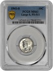1941 S 10c Silver Mercury Dime Pcgs Ms 61 Large S Fs-511