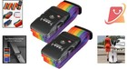 Travel Luggage Strap Adjustable Suitcase Belt With Tsa Lock Rainbow 2 Pack