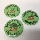 Vintage Restaurant   Food Pinback Button Advertising Pin Badges Mixed Lot C-0021
