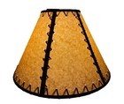 Rustic Double Laced Oiled Kraft Lamp Shade - 16 