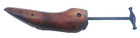 Antique Wooden Cobbler Shoe Mold Or Form No 00 With Steel Screw Handle