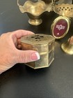 Vintage Solid Brass Unique Collection Lot Urn Pitcher Bowl Basket Napkin Bell