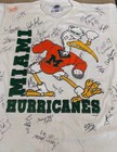 1992 Miami Hurricanes Dwayne    the Rock    Johnson Mario Cristobal Auto Signed Psa 