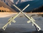 Rifle Gun Shape Black Ink Ballpoint Pen Stationery Ball Point Novelty Us Seller