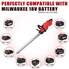 For Milwaukee M18 Cordless 20  Hedge Trimmer - Lightweight   Rotatable Handle