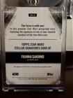 Topps Star Wars Smugglers Outpost Shin Hati Ivanna Sakhno On Card Auto Stellar