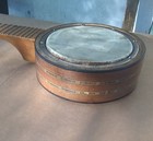 Vintage Banjo Ukulele Banjolele Wood Inlays 1920 s 1930 s Sterling 4 String