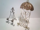 2 Vintage Victorian Style Table Display Stands   Easels Free Shipping