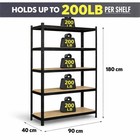 5 Tier Steel Racking Unit Heavy Duty Garage Warehouse Shelves