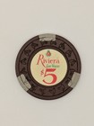 Riviera Hotel   Casino  lv   Rare  5 Casino Chip  Used  Good Condition