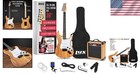 Electric Guitar Kit 39 Inch Full Size Beginner Pack With Amp   Accessories