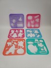 Vintage Tupperware Tuppertoys Art Set 13 Stencils Made Usa 1987 Plastic Plates