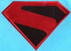 7 8  X 11 7  Xl Red   Black Fully Embroidered Superman Kingdom Come Chest Patch