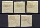 Austria Stamps Sg N318-n322 Sc P24-p28 Newspaper Issue   Overprint Set 1919 Mh