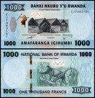 Rwanda 1000 Francs  2019  P-39a 2  Unc X 10 Pcs