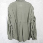 The North Face Mens L Convertible Sleeve Hiking Fishing Shirt Olive Green